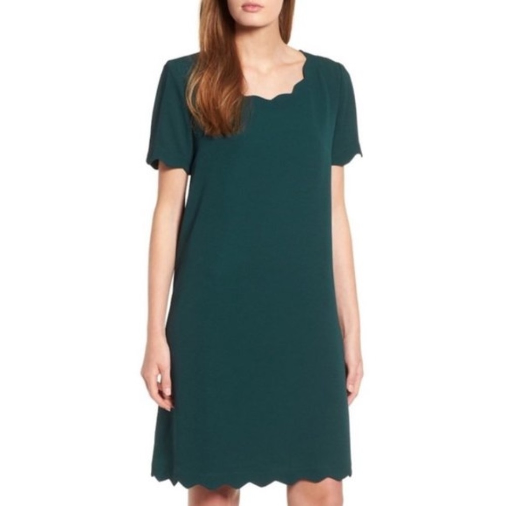 Everleigh Scallop Shift Dress